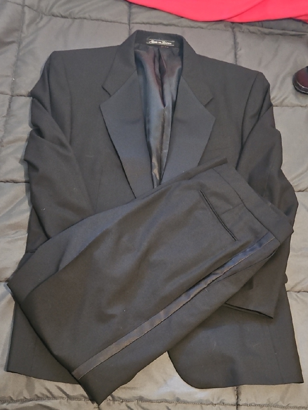 Balmain Designer Suit Blazer And Pants Set Size 42L - Large
